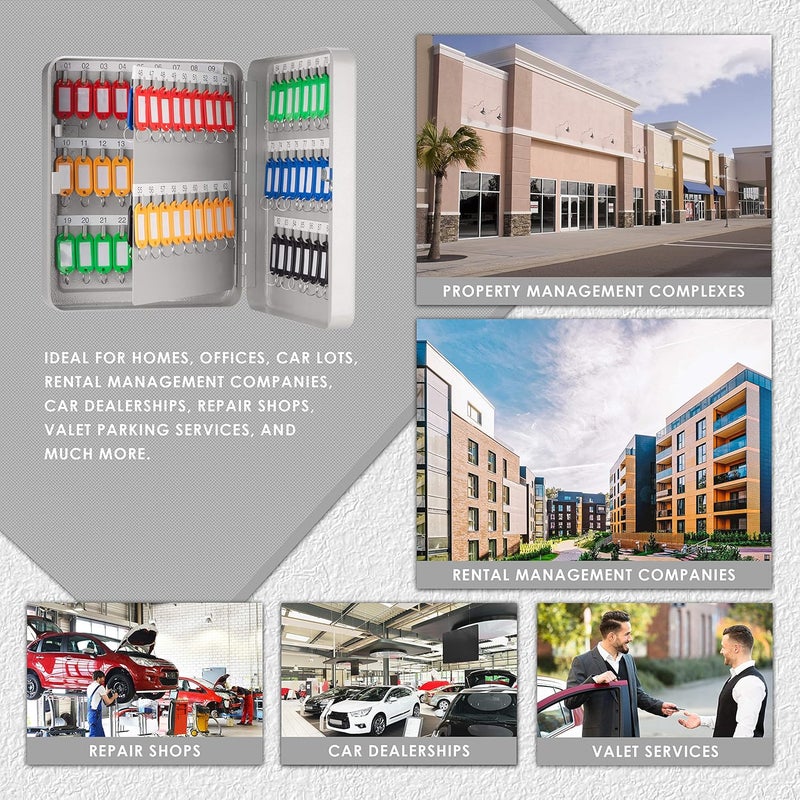 Barska CB13234 Key Lock 90 Position Key Cabinet Lock Box Grey 95 x 31 x 1175 - Image 4