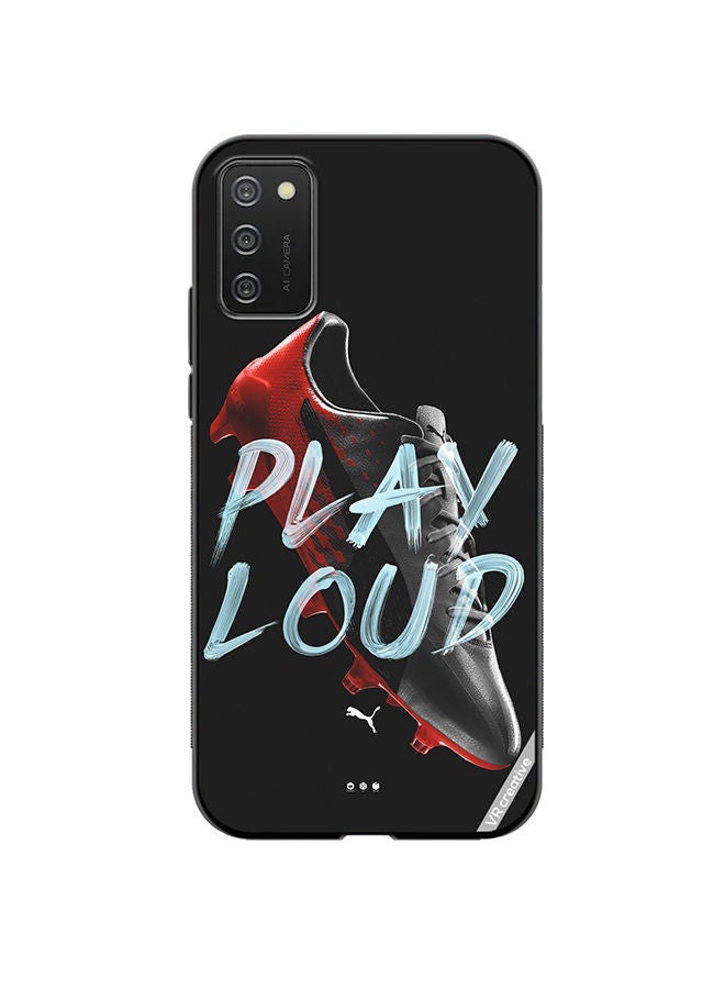 VR CREATIVE Protective Case Cover For Samsung Galaxy A03s Play Loud Design Multicolour - Image 1