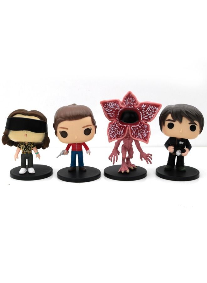 مجموعة ألعاب مجسمة مكونة من 8 قطع من تمثال سترانجر ثينجس مع قواعد بوزن 0.46 كجم - Image 5