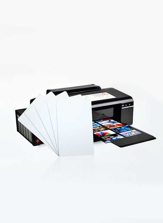 50-Piece Inkjet Printable White PVC Card  - Image 1