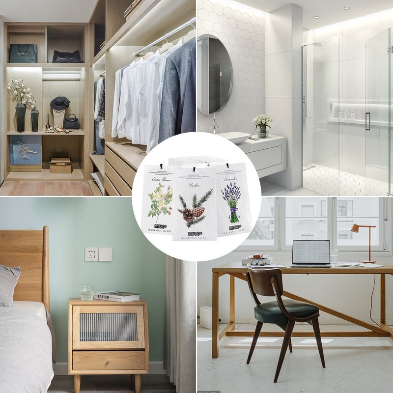 Myaro 12 Packs Scented Sachets For Drawer And Closet  Long-Lasting Potpourri Bags Closet Air Freshener Home Fragrance Sachet 3 Scents Options- Lavender  Jasmine  Gardenia - Image 5