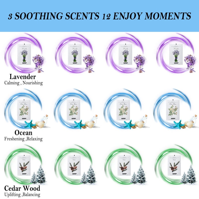 Myaro 12 Packs Scented Sachets For Drawer And Closet  Long-Lasting Potpourri Bags Closet Air Freshener Home Fragrance Sachet 3 Scents Options- Lavender  Jasmine  Gardenia - Image 3