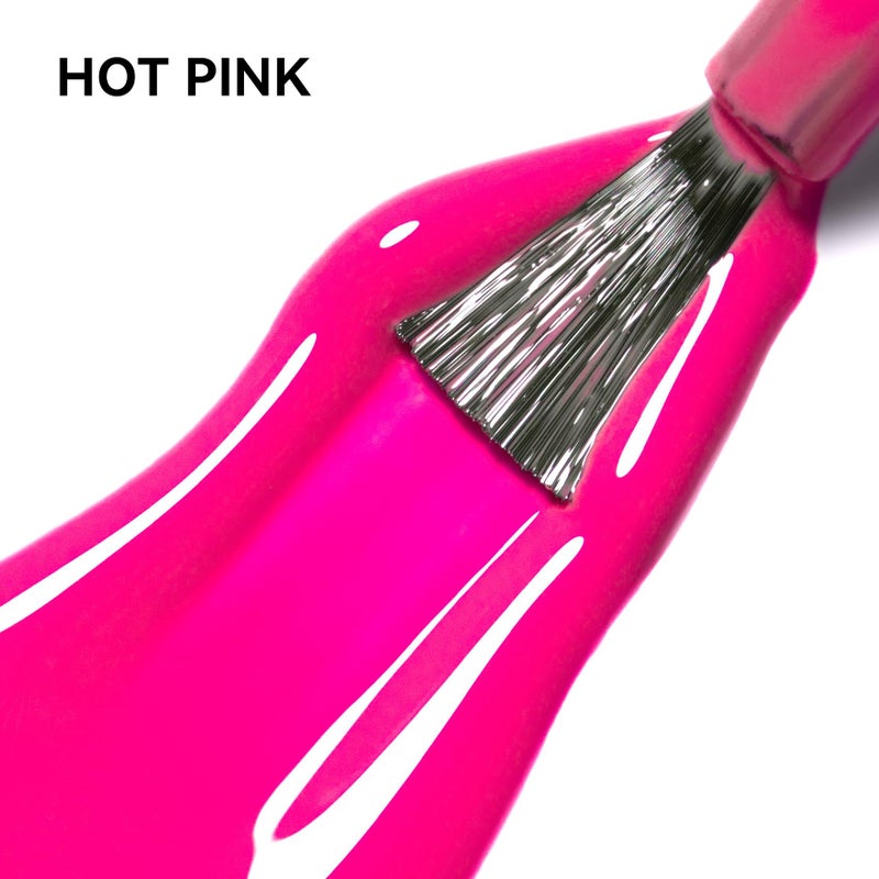 MAYCHAO 15ML Hot Pink Gel Nail Polish 1Pc Bright Pink Gel Polish Soak Off UV LED Nail Varnish Nail Art Starter Manicure Salon DIY at Home, 0.5 OZ - Image 2