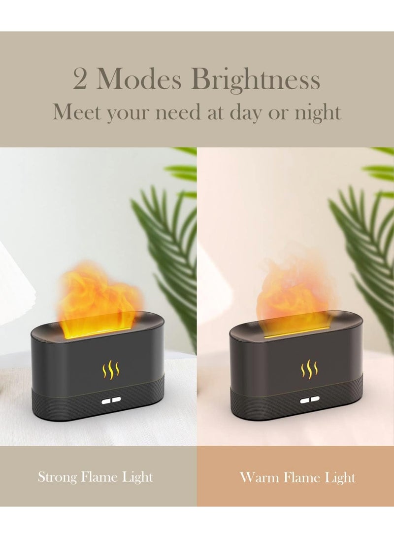 Arabest Flame Air Diffuser Humidifier,Upgraded Scent Diffuser for Essential Oils,Ultrasonic Aromatherapy,Fire Mist Humidi with 2 Brightness,Auto-Off Function for Room Home Office(Black) - Image 4