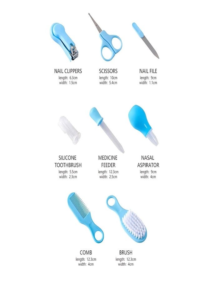 ZIKKU 8-Piece Baby Grooming Kit | Newborn & Infant Care Set | Portable Hygiene Essentials with Storage Case (Yellow) - Image 3
