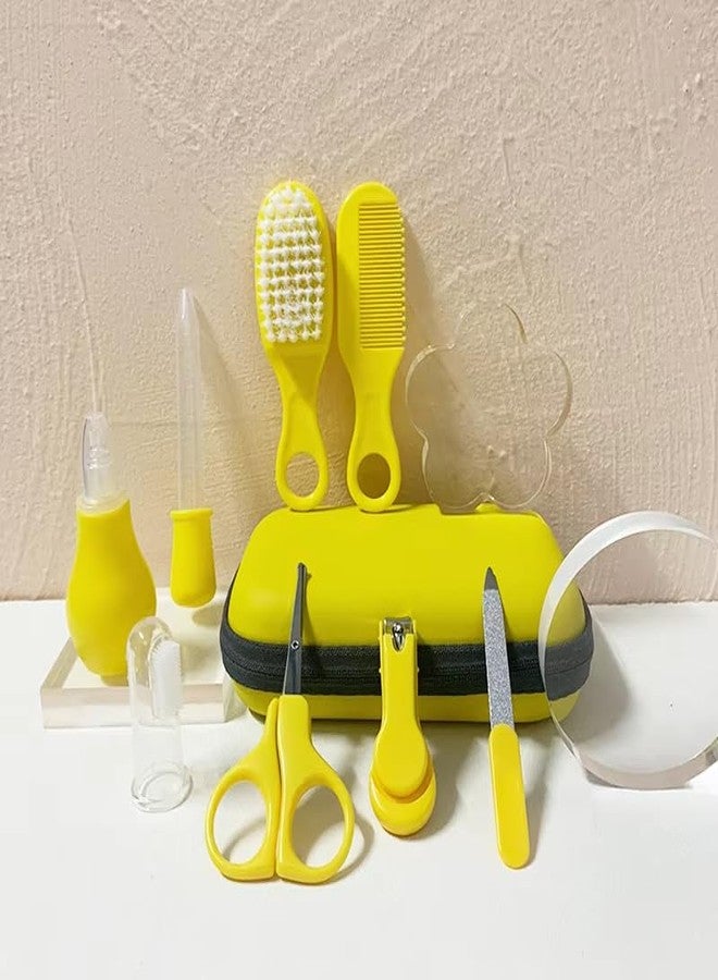 ZIKKU 8-Piece Baby Grooming Kit | Newborn & Infant Care Set | Portable Hygiene Essentials with Storage Case (Yellow) - Image 2