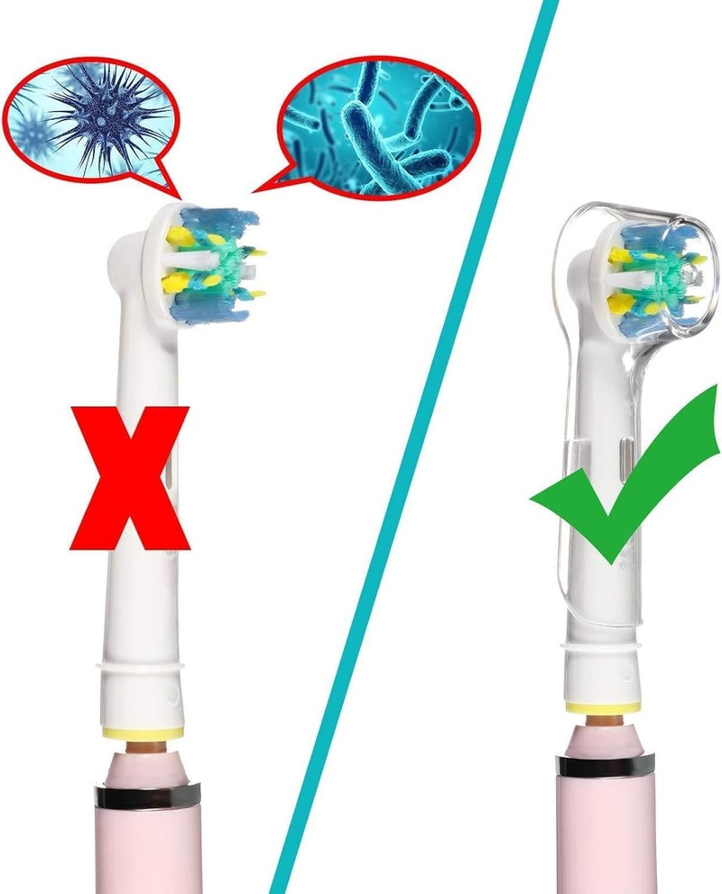 SCIENISH 6 pcs Toothbrush Cover for For Protecting Replacement Electric Brush Heads, Dust-Proof Household Brush Protection Covers Suitable For Travel, Camping, Home, School - Image 4