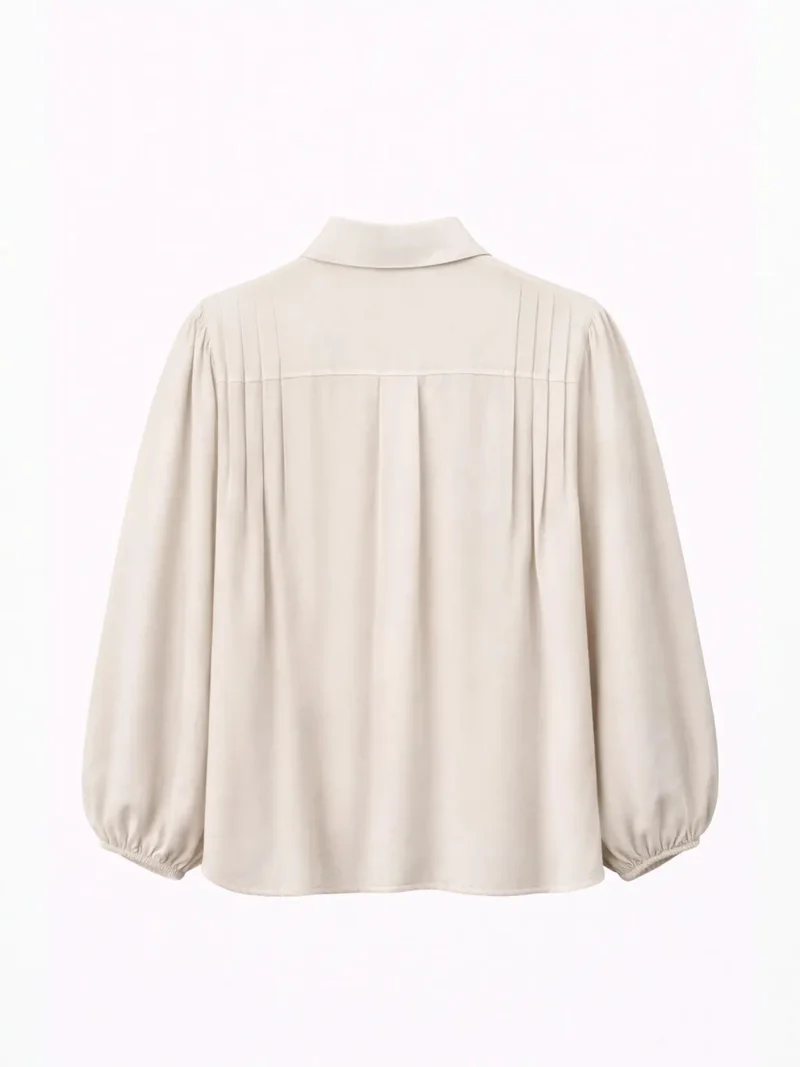 ميكسراي MIXRAY Textured Ribbed Button-Up Shirt