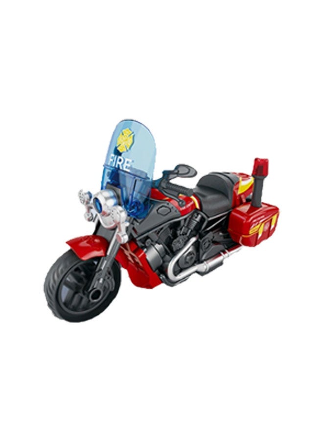 Toyland Inertial Simulation Toy Car Friction Police Department Motorcycle Model Toys