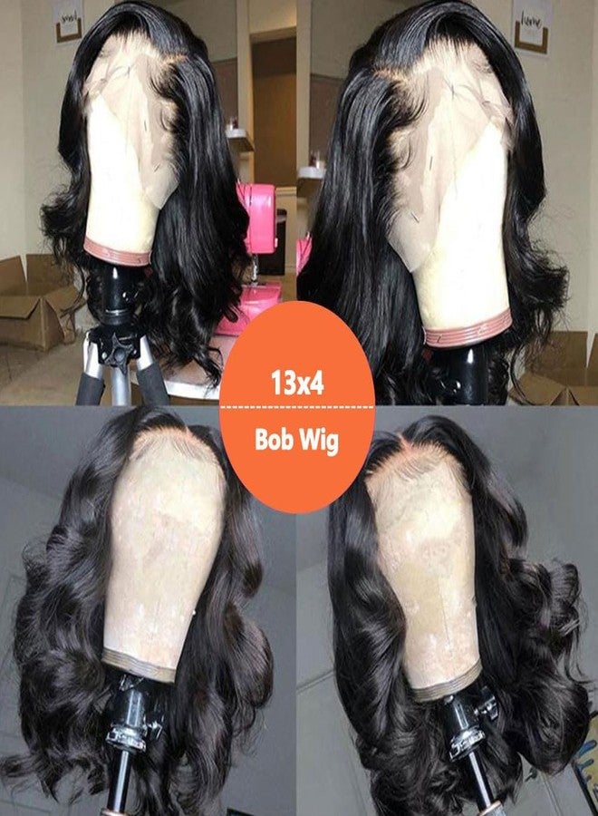 Jolanly 13X4 Lace Front Wigs Human Hair Short Bob Wig Human Hair Wavy Body Wave Lace Front Wigs Human Hair 8 Inch - Image 4