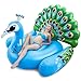 JOYIN Inflatable Peacock Pool Float Giant Blue Peacock Fun Beach Floaties Swim Party Animal Decorations Adult Size Inflatable Summer Pool Raft Lounge for Adults - Image 3