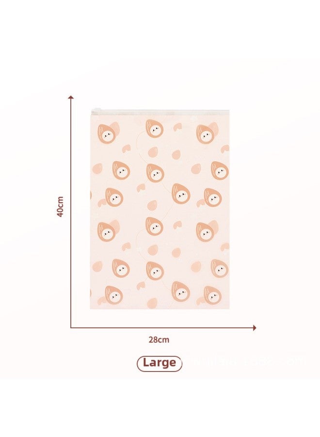 Nut Travel Storage Bag Clothes Tidy Bag Portable Frosted Waterproof Sealed Bag Luggage Clothes-Specification:28*40 Pink - Image 1