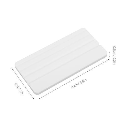 SHINEOFI Gem Display Tray Diamond Grading Board Diamond Color Comparison Slot Jewelry Grading Plate for Collectibles Bead Storage White, S - Image 2