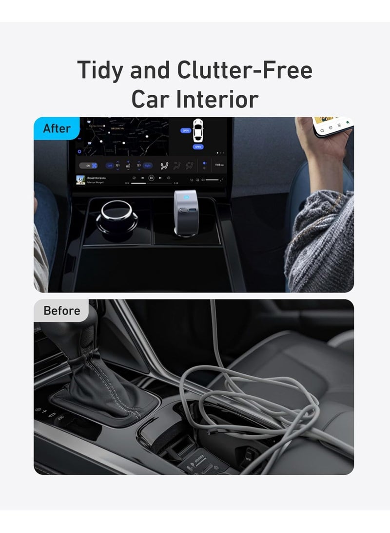 شاحن سيارة USB-C بقوة 75 وات كحد أقصى - محول شحن سريع فائق الصغر من النوع C مع كابل مدمج قابل للسحب، متوافق مع iPhone 16/15/14، وMacBook Pro وAir، وiPad، وهواتف Galaxy، وAirPods والمزيد - Image 5