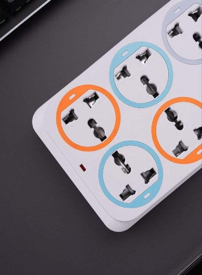 بونسين كتشين لوحة توزيع كهربائية متعددة المنافذ من Bonsenkitchen مزودة بمنافذ USB | 6 مقابس عالمية و3 منافذ USB (1 QC، 2 ذكي)، واقي من زيادة التيار مع مفتاح رئيسي | شريط طاقة شديد التحمل للمنزل والمكتب والكمبيوتر والتلفزيون (9 في 1) - Image 3
