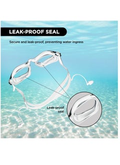 ENDLESS  EL1002 Stylish Swimming Goggle with Anti-Fog and UV Protection | Material : Silicon, Plastic | With Adjustable Strap & Ear Buds | Soft Silicone Gasket for Leak Proof | With Hard Case  - Image 2