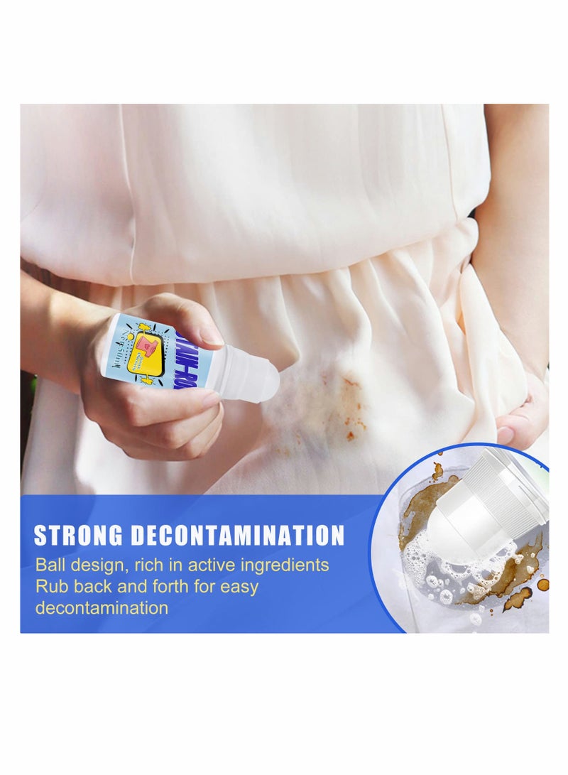 Magic Stain Remover - Rolling Bead，Portable No-wash Instant Stain Remover Pen Ideal for Emergency Stain Removal Instant Stain Removal Stick Does Not Damage Clothes (4 pcs) - Image 3