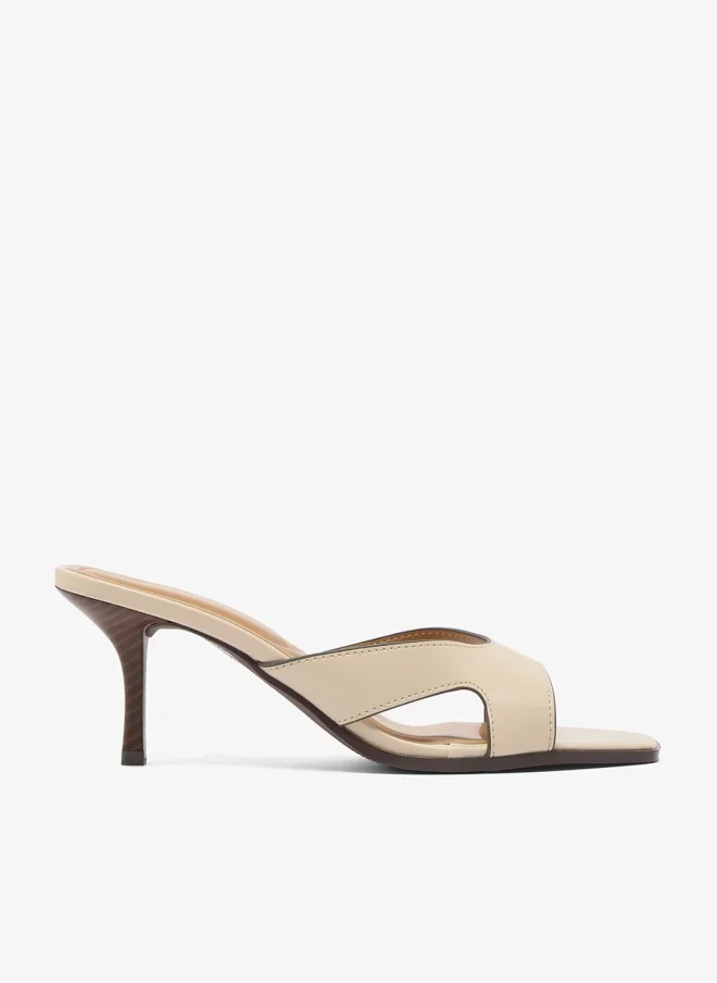 Mid Heel Sandals Strap Wrap Detail