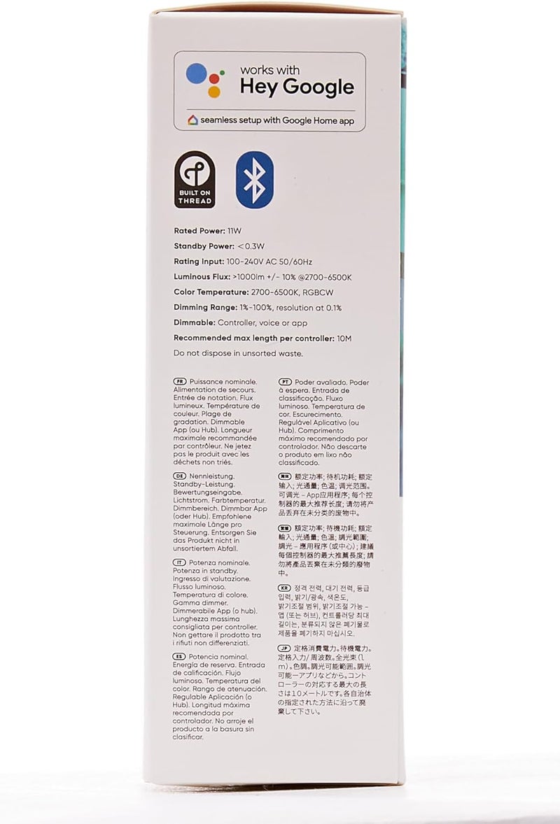 Nanoleaf شريط إضاءة قابل للتقطيع LED ملون RGBCW 16M ذكي بتقنية Bluetooth وThread وWiFi من Nanoleaf، حزمة تمديد 1M عدد 4 - Image 4