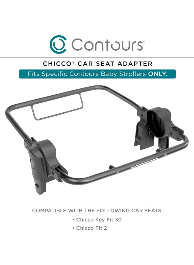 Contours Infant Car Seat Adapter Accessory, Exclusive Compatibility with Select ContoursBaby Baby Strollers and Chicco Seats Only, Check Compatibility Prior to Purchase to Ensure Proper Fit, Black - Image 4