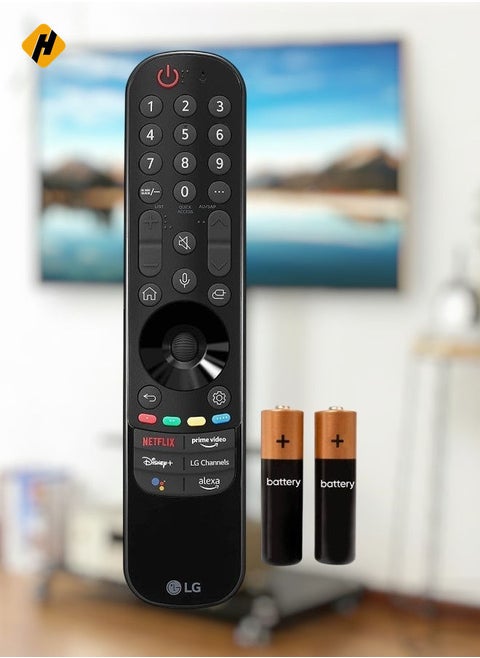 New AN-MR22GA OEM Replacement Magic Bluetooth Remote Control with Mic for LG OLED65C2PUB 65 C2 Series 4K Smart OLED TV (2022) with Netflix Prime Video Disney+ LG Channels Buttons with battery