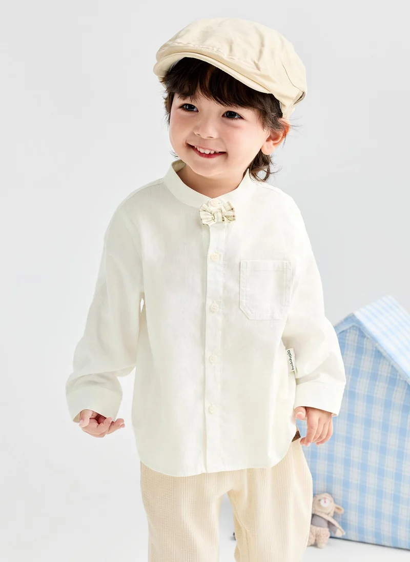 Balabala Boy Toddler Plaid long sleeve shirt
