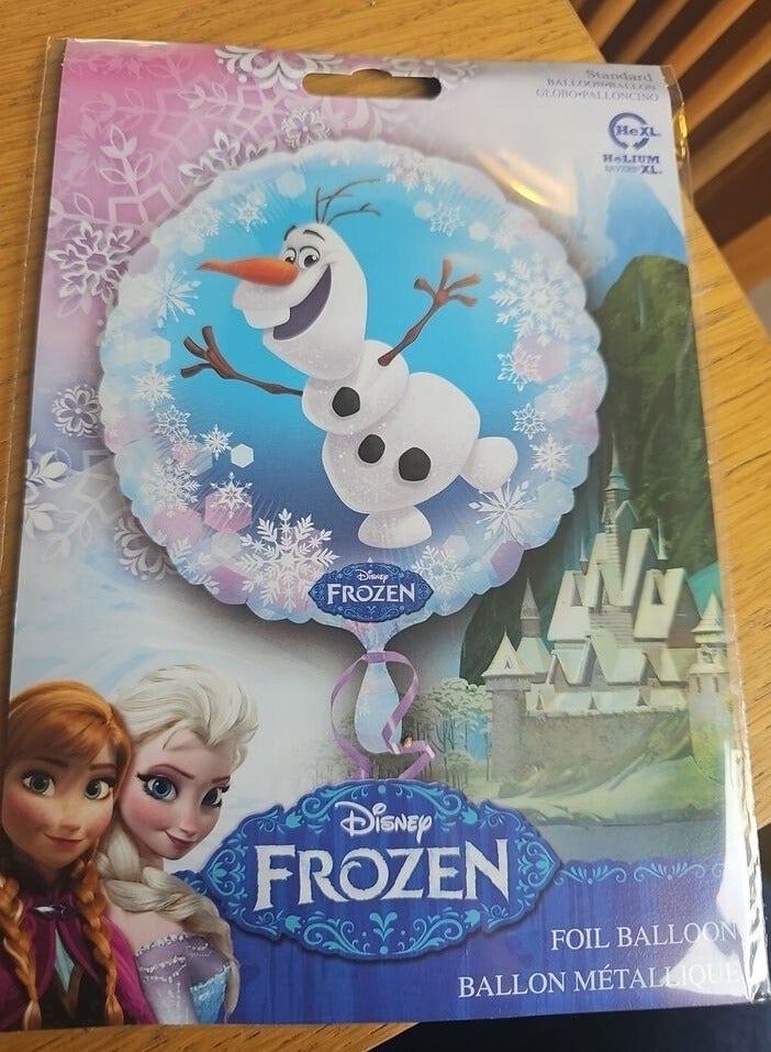 أمسكان بالونات الحفلات المعبأة من أناجرام إنترناشيونال HX فروزن أولاف، متعددة الألوان - Image 2