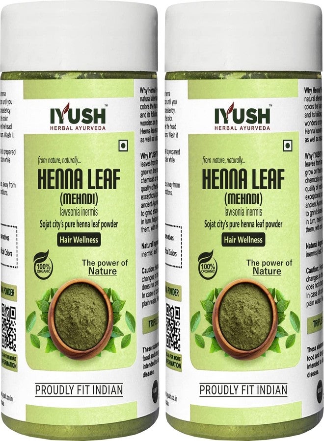 IYUSH Herbal Ayurveda Henna powder For Hair - (pack of 2) 100 gm each - Image 1