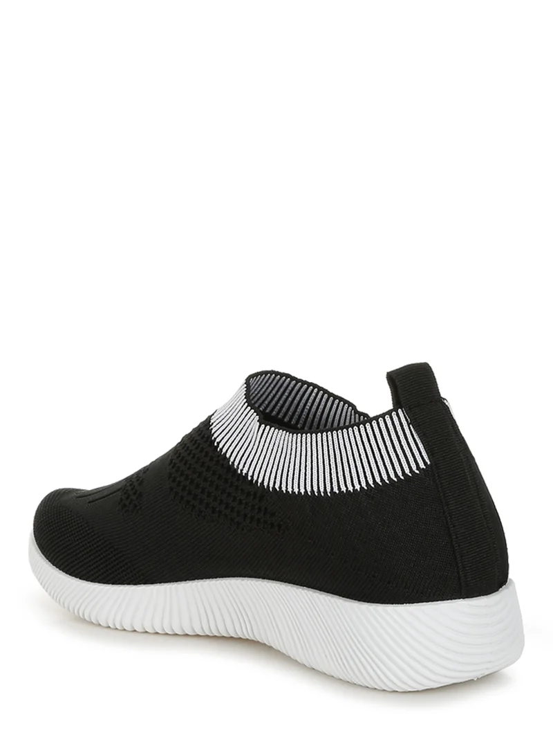 London Rag Flyknit Walking Sneakers in Black