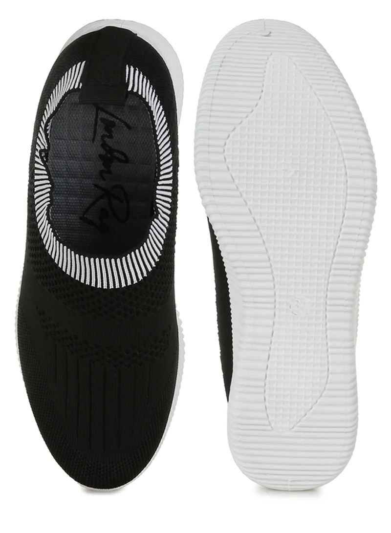 London Rag Flyknit Walking Sneakers in Black