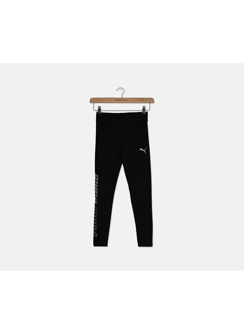 PUMA Kids Girls Alpha Leggings, Black  - Image 1