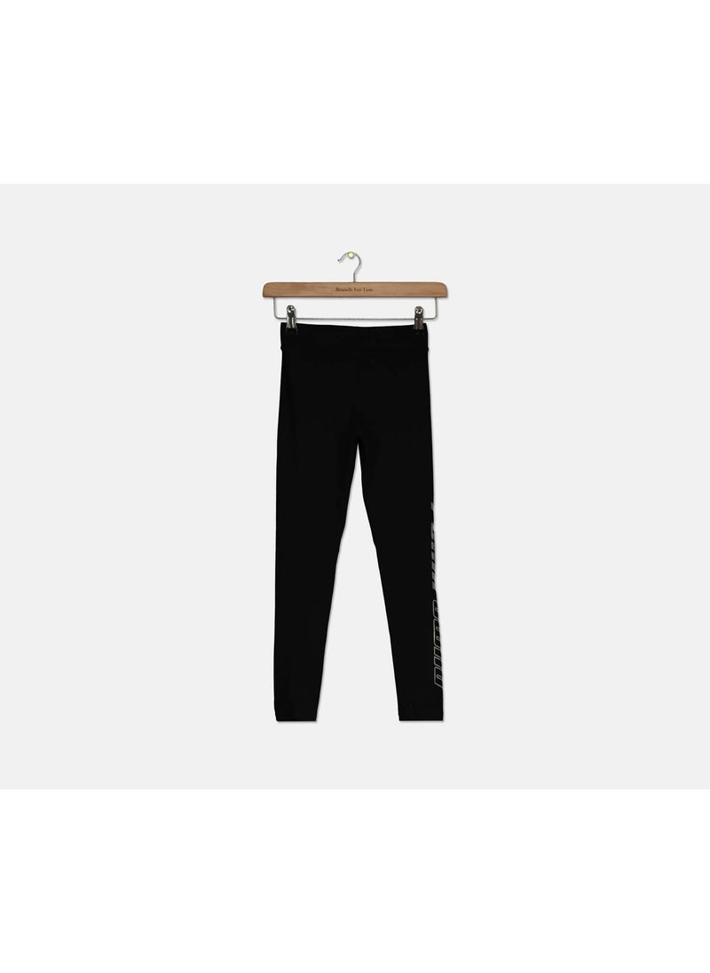 PUMA Kids Girls Alpha Leggings, Black  - Image 2