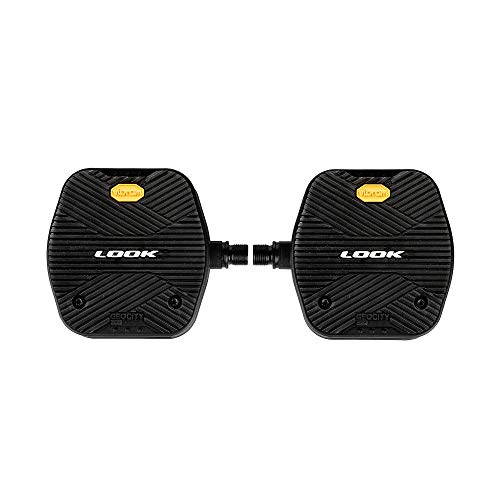 LOOK Cycle - Geo City Grip - MTB Bike Pedals - Flat Pedals - Slip-Proof Safety - Innovative Activ Grip Rubber - Premium High-Performance Urban Bike Pedal - Black - Image 2