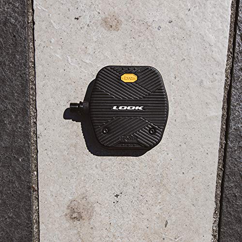 LOOK Cycle - Geo City Grip - MTB Bike Pedals - Flat Pedals - Slip-Proof Safety - Innovative Activ Grip Rubber - Premium High-Performance Urban Bike Pedal - Black - Image 3