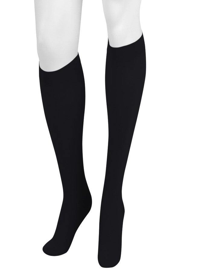Juzo Basic 4411 Knee-High 20-30 mmHg Closed Toe Compression Stocking - Men & Women, Short, 4 (IV), Black - Image 1
