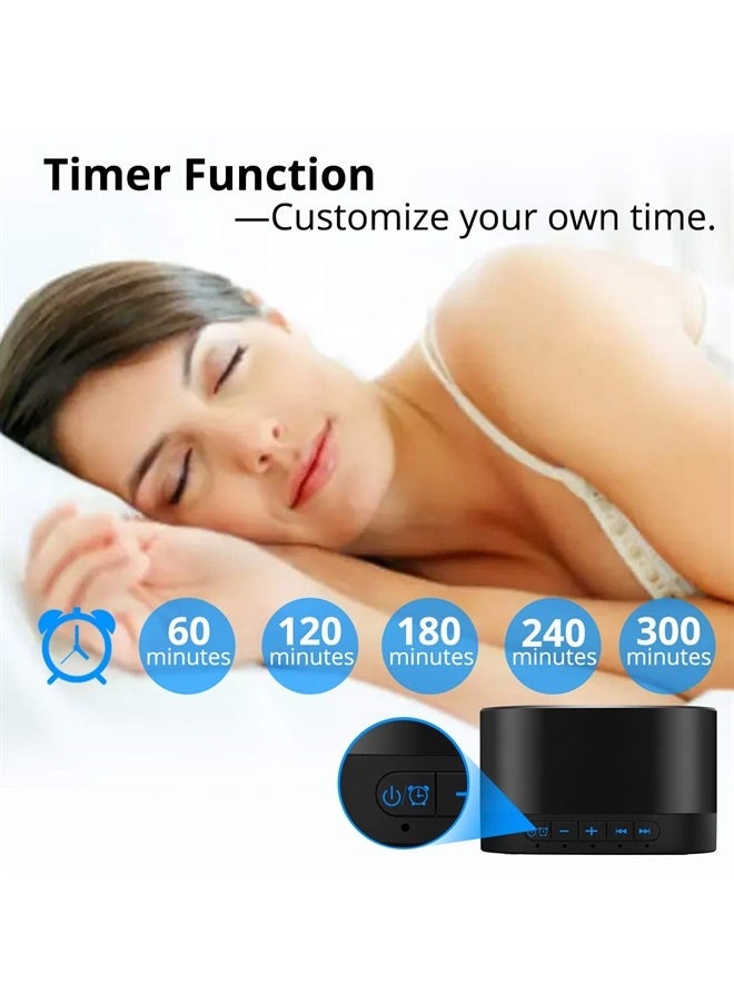 Magicteam Sound Machine White Noise Machine with 20 Non Looping Natural Soothing Sounds Memory Function 32 Levels of Volume Powered by AC or USB and Sleep Sound Timer Therapy for Baby Kids Adults  - Image 3