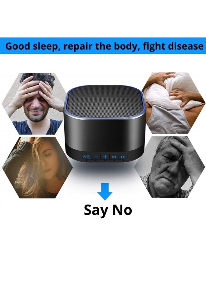 Magicteam Sound Machine White Noise Machine with 20 Non Looping Natural Soothing Sounds Memory Function 32 Levels of Volume Powered by AC or USB and Sleep Sound Timer Therapy for Baby Kids Adults  - Image 4
