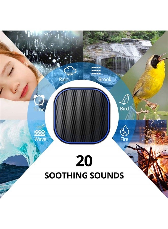 Magicteam Sound Machine White Noise Machine with 20 Non Looping Natural Soothing Sounds Memory Function 32 Levels of Volume Powered by AC or USB and Sleep Sound Timer Therapy for Baby Kids Adults  - Image 2