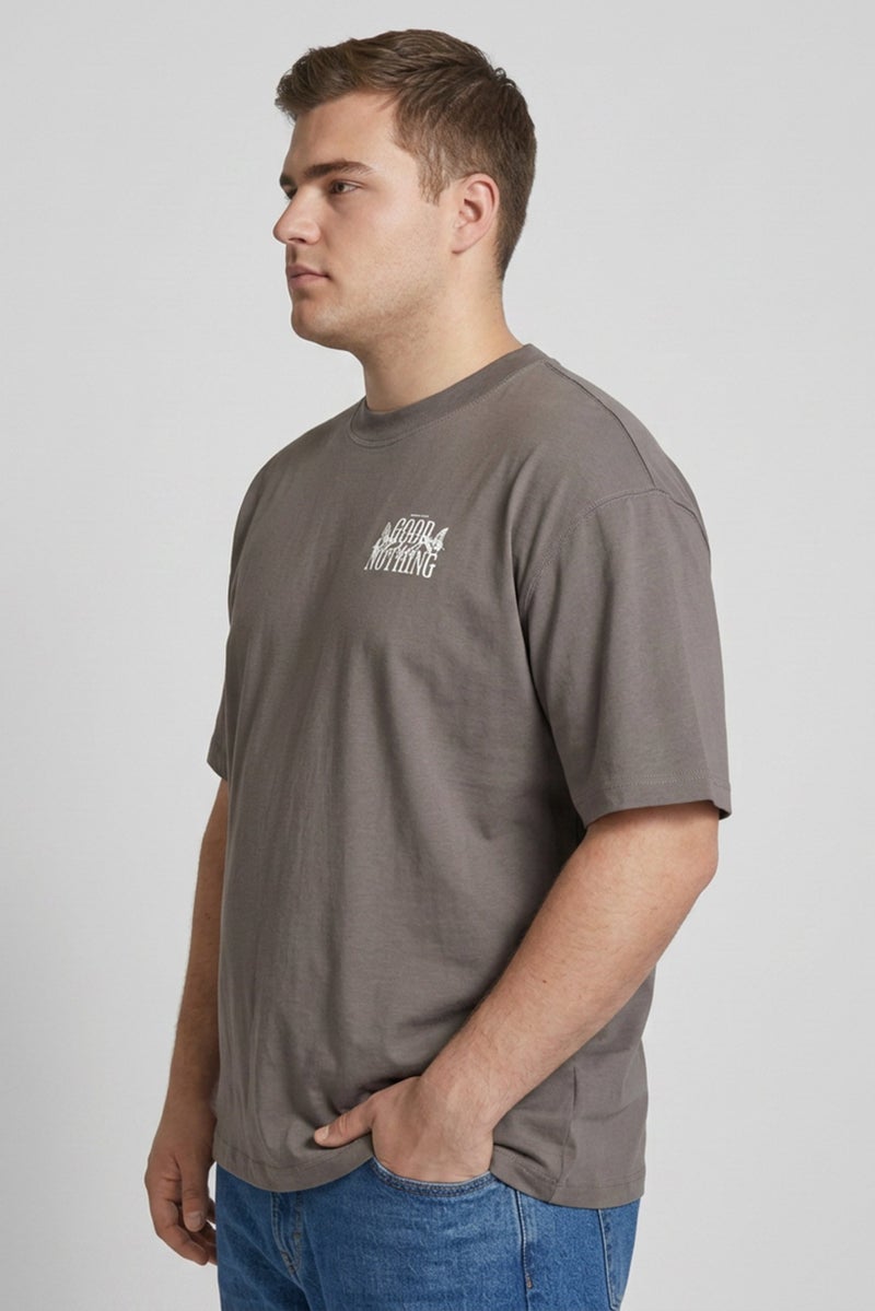 GOOD FOR NOTHING Men Crew Neck Short Sleeve Graphic Print T-Shirt, Army Green - Image 3