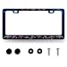 MUAWUOIK Sea Turtle License Plate Frame Blue Turtles License Plate Stainless Steel Ocean Animals Funny Accessories Cars Decor 122 X 62 Inch with 2 Holes and Screws Fits Standard Us Ca Vehicles - Image 2