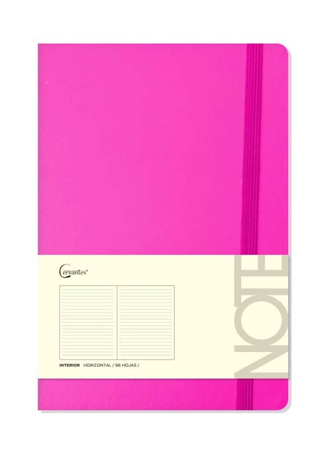 Cervantes دفتر Bound بغطاء كرتوني مخطط - A5