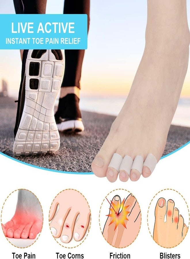 PYRJIN Silicone Toe Protection, 20 Pieces Toe Protection, Toe Tube, for Small Toes and Fingers, Blisters, Calluses, Reduce Rubbing, Relieve Pain. - Image 3