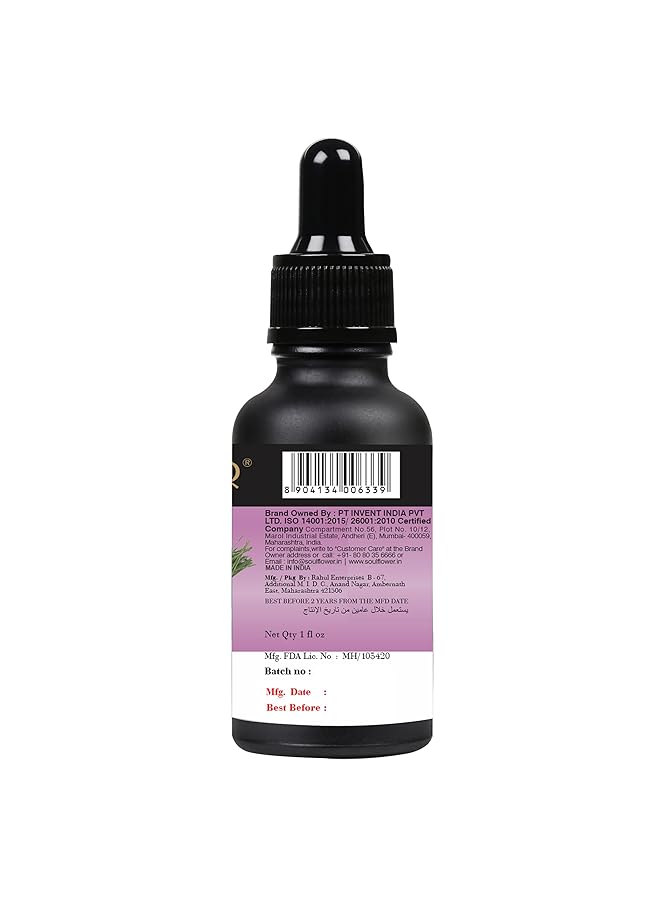 erorex Lavender Essential Oil For Hair Nourishment Healthy Skin And Face Aromatherapy Home Diffuser 100 Percent Pure And Natural Undiluted Oil Ecocert Cosmos Organic Certified 1 Fl Oz - Image 4