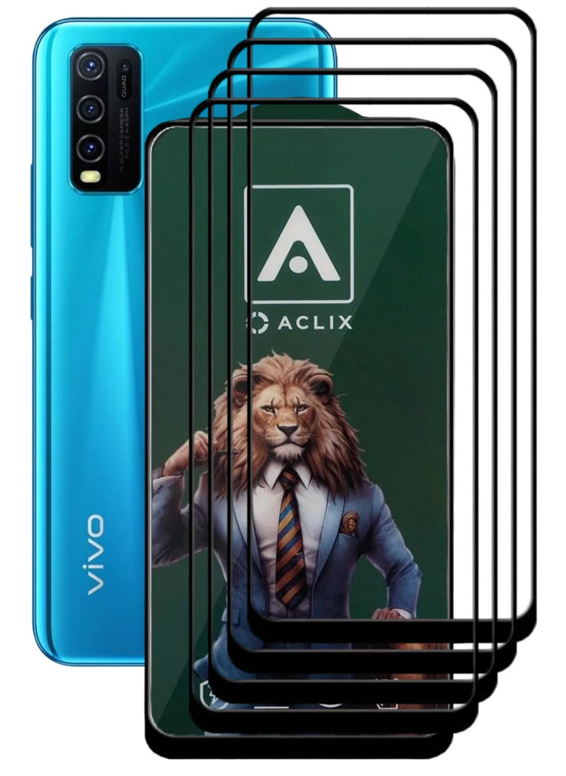 ACLIX 4 Pieces Antistatic ESD Dustproof Premium Quality High Definition Tempered Glass Screen Protector Designed For vivo Y30 - Image 1