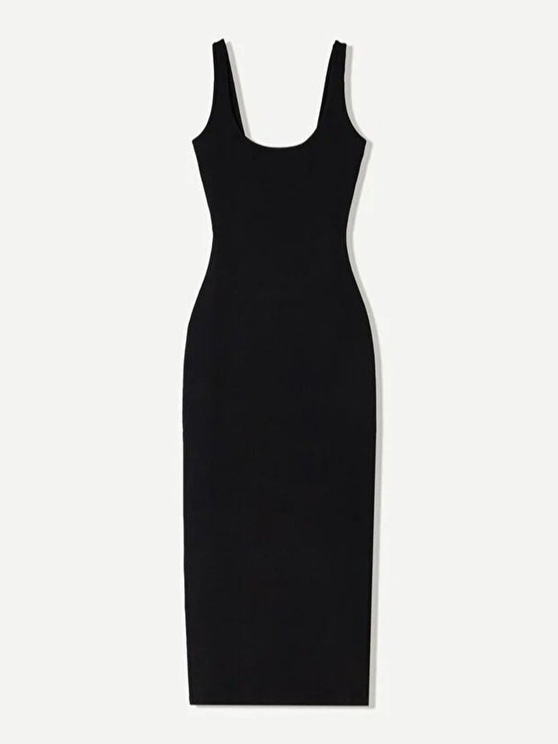 HICCUP Bodycon Basic Midi Dress - Image 1