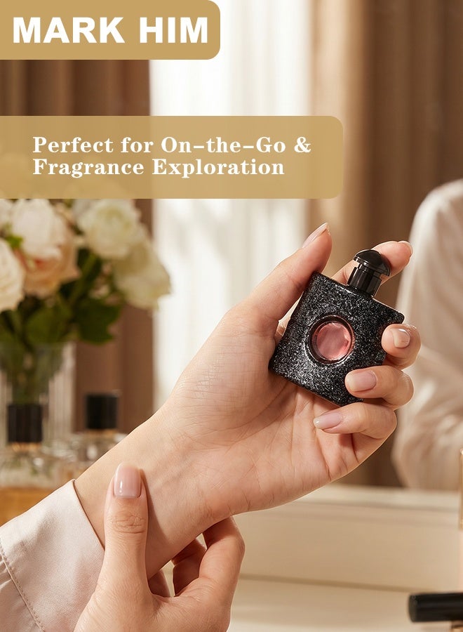 MARK HIM 7Pcs Mini Perfume Sample Gift Set for Women, Luxury Travel Size Eau de Parfum Kit, Long Lasting Fragrance Mini Perfume Discovery Box, Ready to Gift Eau de Toilette Gift Set for Her - Image 4