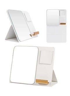 spa luxetique Foldable Mirror Phone Stand - Portable Makeup Mirror for Desktop, Dorm, and Travel  - Image 1