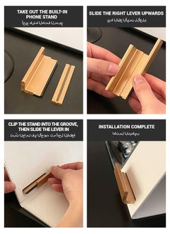spa luxetique Foldable Mirror Phone Stand - Portable Makeup Mirror for Desktop, Dorm, and Travel  - Image 3