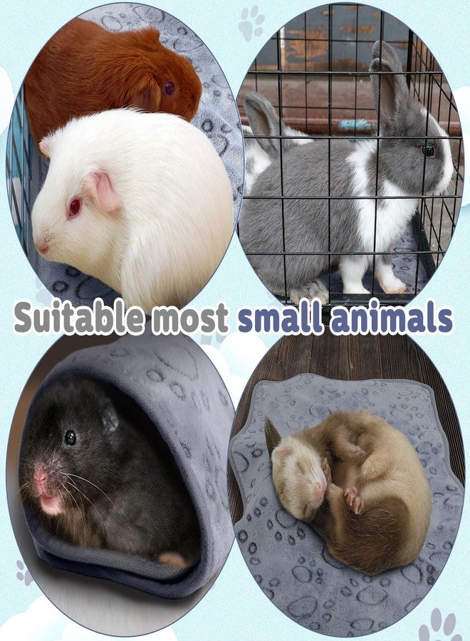 Reginary 4 Pcs Waterproof Guinea Pig Blankets Washable Small Animal Fleece Bedding Absorbent Guinea Pig Cage Liners Reusable Pet Pee Pad Sleep Mat for Hamster Ferret(Adorable Paw,24 x 16 Inch) - Image 5