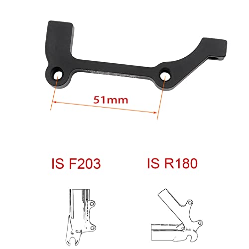 JooFn Disc Brake Caliper Mount Adapter IS Front 203mm Rear 180mm - Image 5